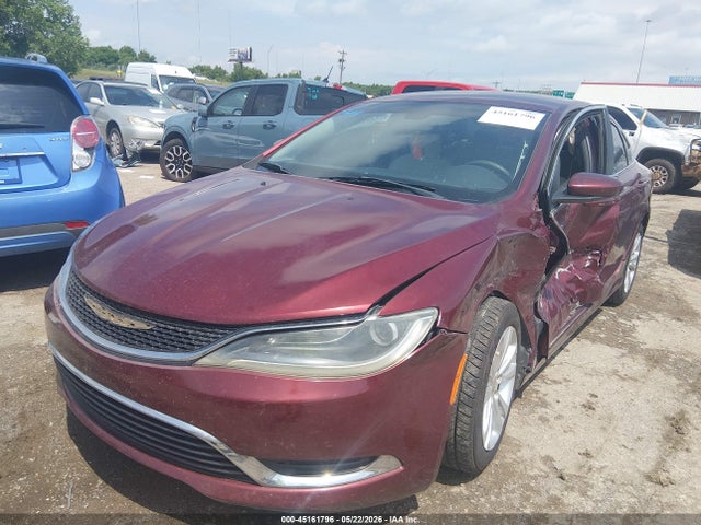 2015 Chrysler 200 Limited მანქანა იყიდება აუქციონზე, vin: 1C3CCCAB0FN654048, აუქციონის ნომერი: 45161796