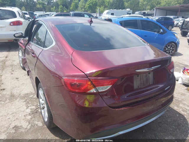 2015 Chrysler 200 Limited მანქანა იყიდება აუქციონზე, vin: 1C3CCCAB0FN654048, აუქციონის ნომერი: 45161796