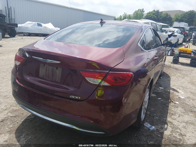 2015 Chrysler 200 Limited მანქანა იყიდება აუქციონზე, vin: 1C3CCCAB0FN654048, აუქციონის ნომერი: 45161796