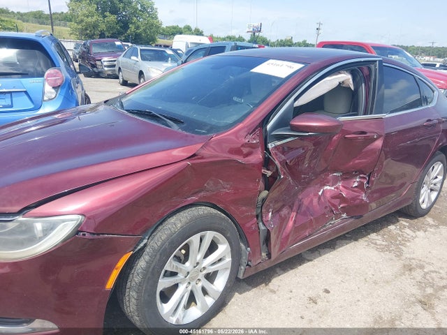 2015 Chrysler 200 Limited მანქანა იყიდება აუქციონზე, vin: 1C3CCCAB0FN654048, აუქციონის ნომერი: 45161796