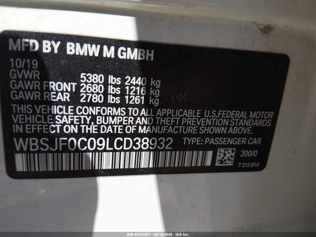 BMW M5 2020 WBSJF0C09LCD38932 Image 9