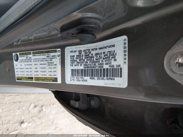 Продаж на аукціоні авто 2006 Toyota Corolla Le, vin: 1NXBR32E56Z713269, номер лоту: 45162065
