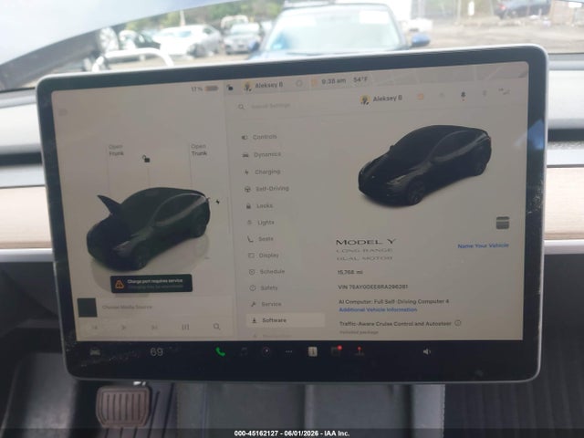45162127 :رقم المزاد ، 7SAYGDEE8RA296281 vin ، 2024 Tesla Model Y Long Range Dual Motor All-wheel Drive مزاد بيع