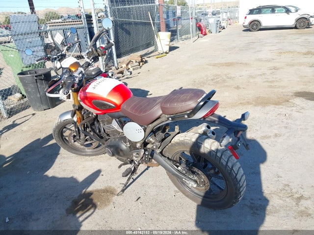 45162152 :رقم المزاد ، SMTT147Y5TNA44214 vin ، 2026 Triumph Motorcycle Scrambler 400 X مزاد بيع