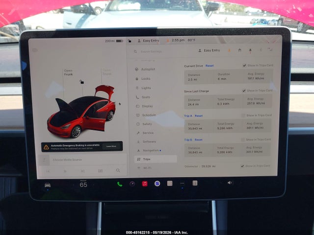 2019 Tesla Model 3 Long Range/performance მანქანა იყიდება აუქციონზე, vin: 5YJ3E1EB8KF389862, აუქციონის ნომერი: 45162215