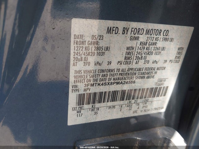 Ford Mustang Mach-e Gt 2023 3FMTK4SX8PMA24588 Image 9