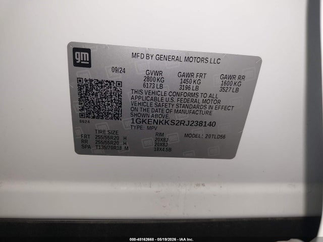 GMC Acadia Fwd Elevation 2024 1GKENKKS2RJ238140 Image 9