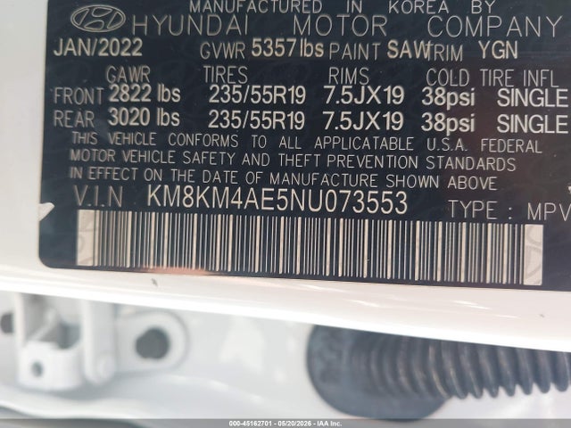 Hyundai IONIQ 5 SE 2022 KM8KM4AE5NU073553 Image 9