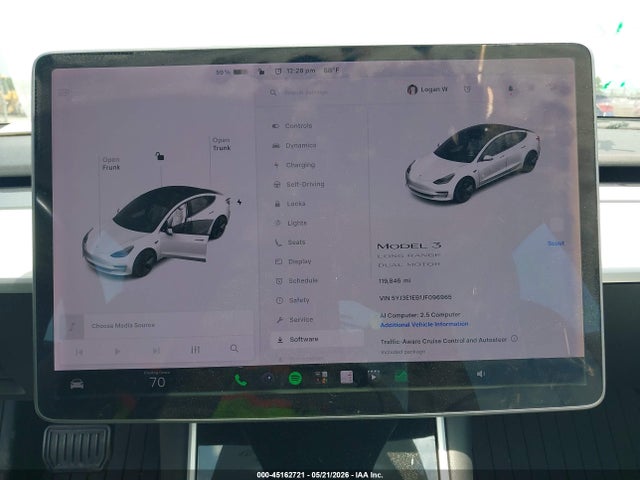 Tesla Model 3 Long Range/performance 2018 5YJ3E1EB1JF096965 Image 7