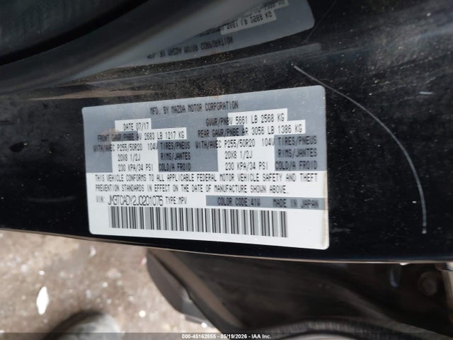 Aukcja sprzedaży 2018 Mazda Cx-9 Grand Touring, vin: JM3TCADY2J0201076, numer aukcji: 45162855