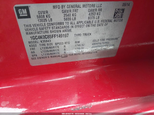 Продажа на аукционе авто 2015 Chevrolet Silverado 3500hd Ltz, vin: 1GC4K0C85FF149197, номер лота: 45163176