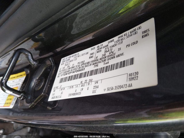 Продажа на аукционе авто 2019 Ford F-150 Xl, vin: 1FTEW1EP1KFD09203, номер лота: 45163309