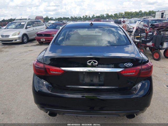 45163333 :رقم المزاد ، JN1EV7AP2JM590744 vin ، 2018 Infiniti Q50 3.0t Luxe مزاد بيع