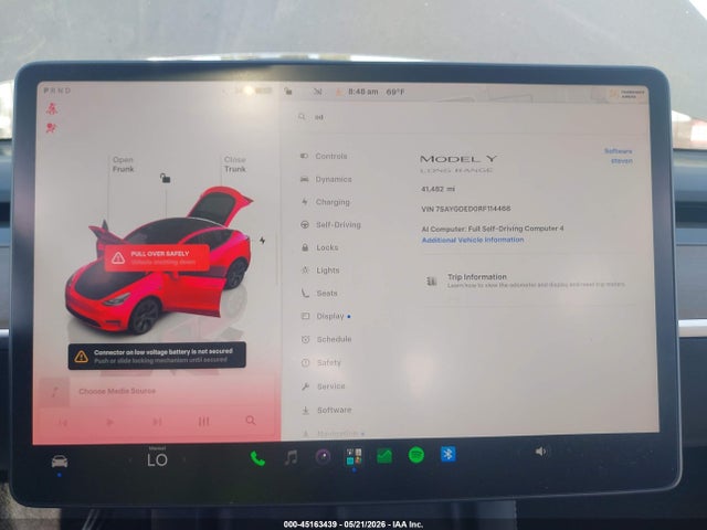 45163439 :رقم المزاد ، 7SAYGDED0RF114468 vin ، 2024 Tesla Model Y Long Range Single Motor Rear-wheel Drive/rwd مزاد بيع