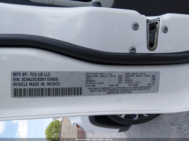 Jeep Compass Limited 4x4 2022 3C4NJDCB3NT159600 Image 9