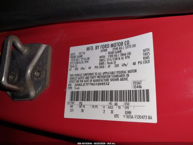 Ford Transit Connect Xlt 2016 NM0LE7F79G1269532 Image 9