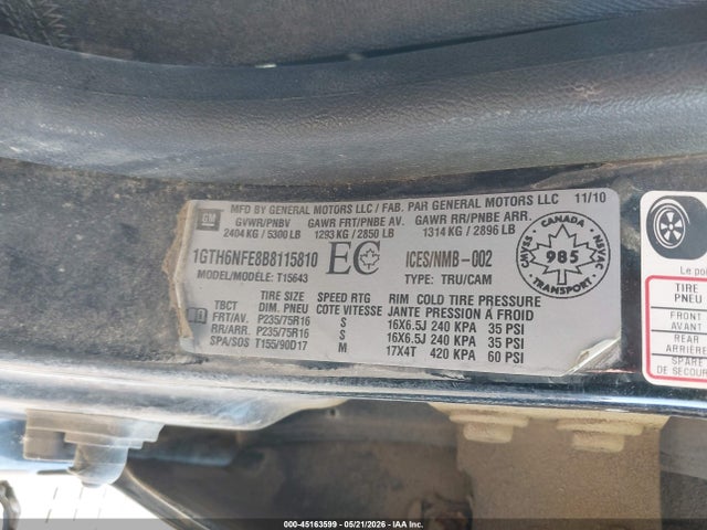 Продажа на аукционе авто 2011 Gmc Canyon Slt, vin: 1GTH6NFE8B8115810, номер лота: 45163599