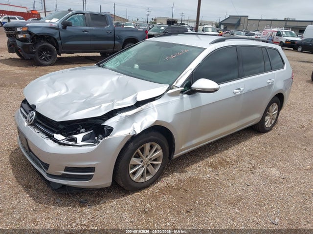 2017 Volkswagen Golf Sportwagen Tsi S მანქანა იყიდება აუქციონზე, vin: 3VWC17AU1HM504258, აუქციონის ნომერი: 45163636
