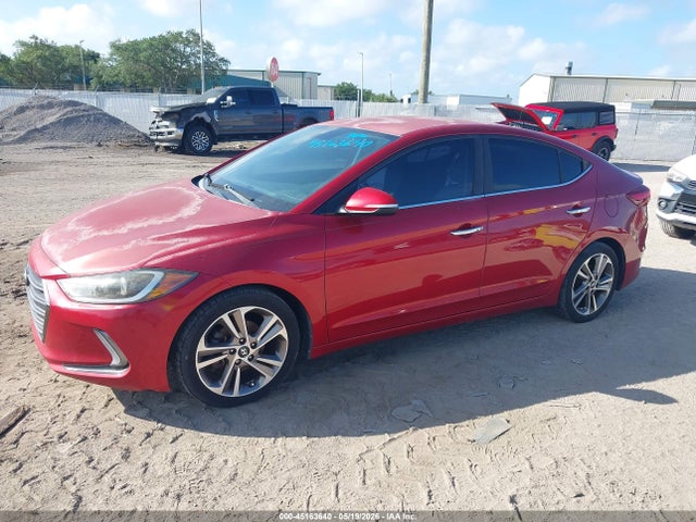 2017 Hyundai Elantra Limited მანქანა იყიდება აუქციონზე, vin: 5NPD84LF1HH188852, აუქციონის ნომერი: 45163640