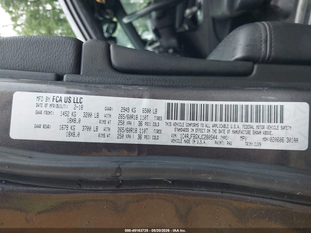 Продаж на аукціоні авто 2018 Jeep Grand Cherokee Limited 4x4, vin: 1C4RJFBGXJC280544, номер лоту: 45163725