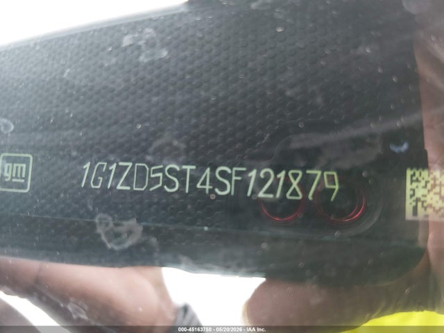 45163750 :رقم المزاد ، 1G1ZD5ST4SF121879 vin ، 2025 Chevrolet Malibu Fwd 1lt مزاد بيع