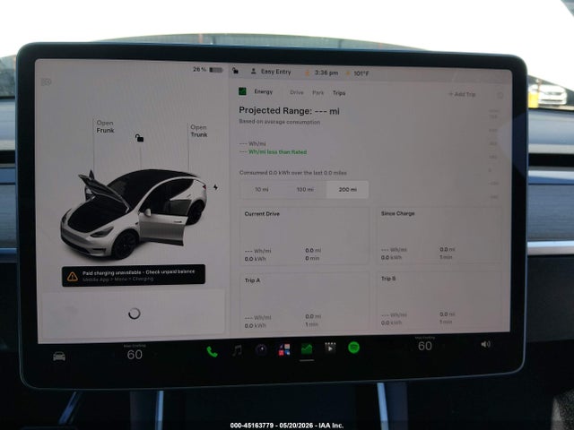 45163779 :رقم المزاد ، 5YJYGDEE6MF100265 vin ، 2021 Tesla Model Y Long Range Dual Motor All-wheel Drive مزاد بيع