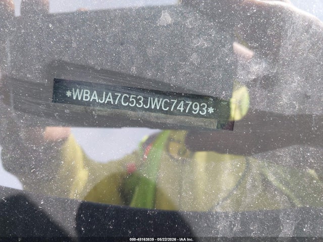 45163839 :رقم المزاد ، WBAJA7C53JWC74793 vin ، 2018 Bmw 530i Xdrive مزاد بيع