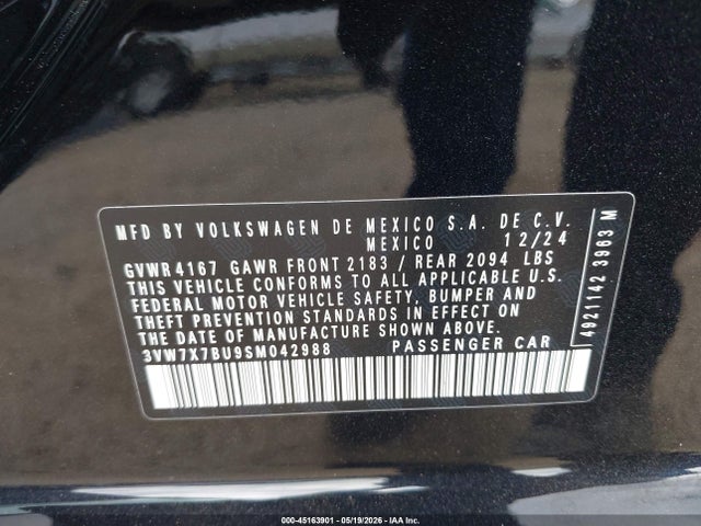 3VW7X7BU9SM042988 Volkswagen Jetta 1.5t Se