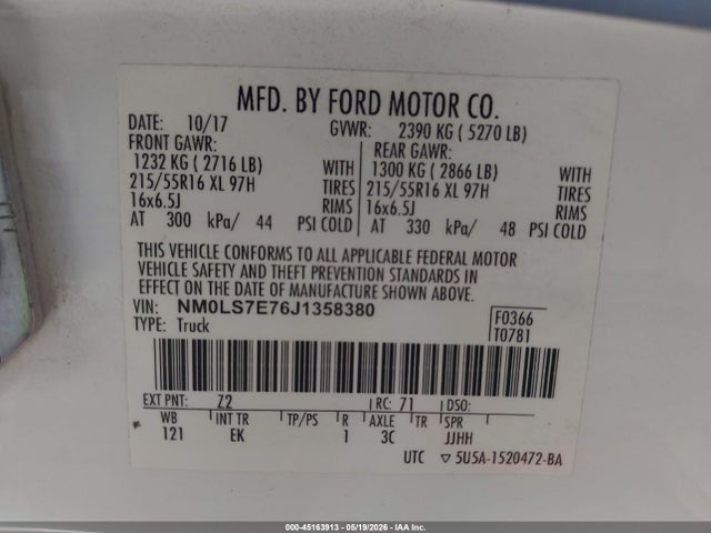 Ford Transit Connect Xl 2018 NM0LS7E76J1358380 Image 9