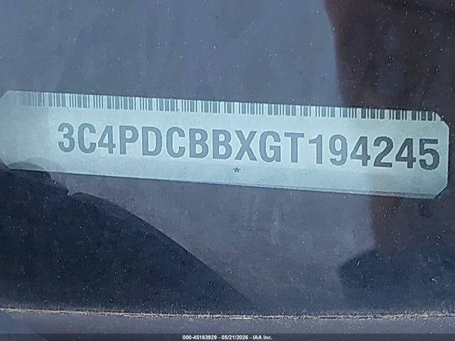 Aukcja sprzedaży 2016 Dodge Journey Sxt, vin: 3C4PDCBBXGT194245, numer aukcji: 45163929