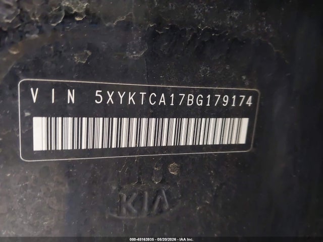 Продаж на аукціоні авто 2011 Kia Sorento Lx, vin: 5XYKTCA17BG179174, номер лоту: 45163935