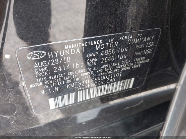 Продажа на аукционе авто 2019 Genesis G70 3.3t Advanced, vin: KMTG34LE8KU021101, номер лота: 45163954
