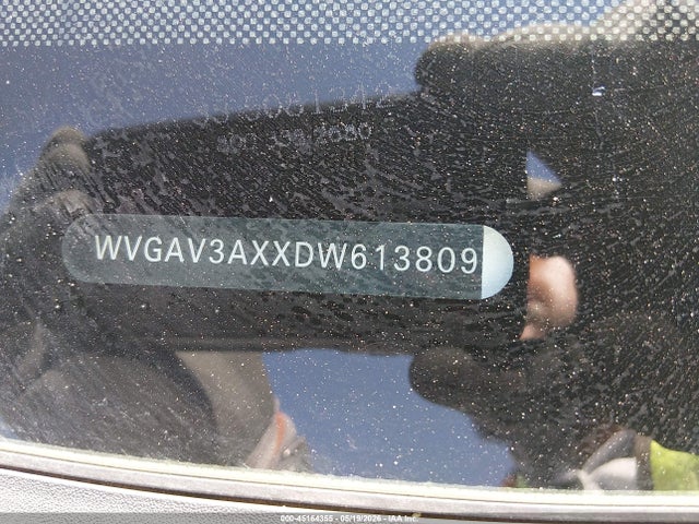 Aukcja sprzedaży 2013 Volkswagen Tiguan S, vin: WVGAV3AXXDW613809, numer aukcji: 45164355