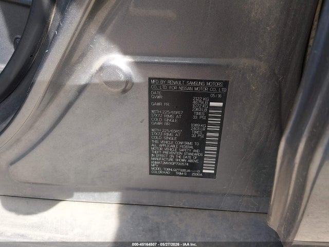 Nissan Rogue S/sl/sv 2016 KNMAT2MVXGP700574 Image 9