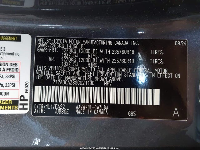 Lexus NX 250 2025 2T2ADCAZ8SC021190 Image 9