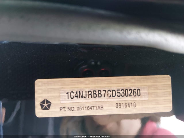 Aukcja sprzedaży 2012 Jeep Patriot Sport, vin: 1C4NJRBB7CD530260, numer aukcji: 45164761