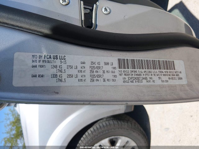 Продажа на аукционе авто 2016 Dodge Journey Se, vin: 3C4PDDAG9GT134489, номер лота: 45164766