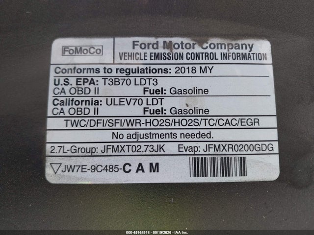 1FTEX1CP8JKC54397 Ford F-150 Xl
