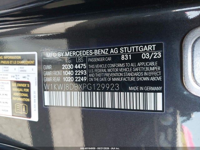 W1KWJ8DBXPG129923 Mercedes-Benz C 300 Coupe