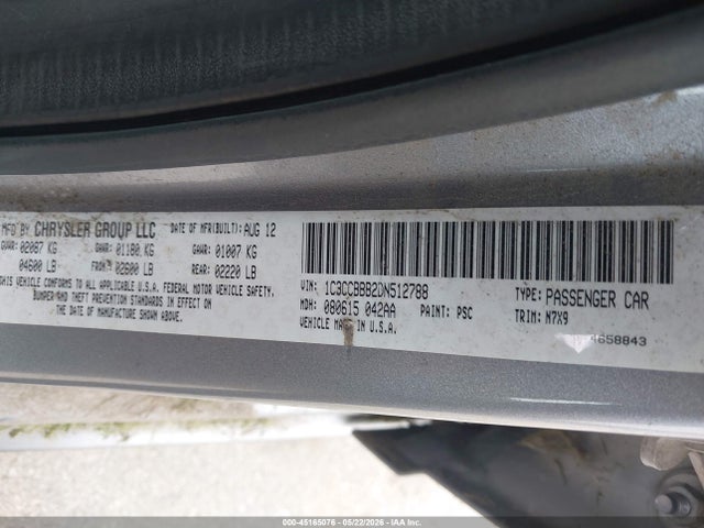 45165076 :رقم المزاد ، 1C3CCBBB2DN512788 vin ، 2013 Chrysler 200 Touring مزاد بيع