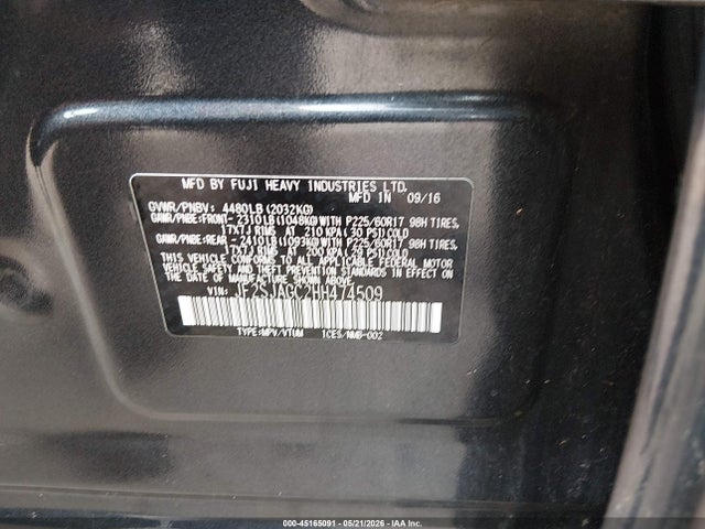 Aukcja sprzedaży 2017 Subaru Forester 2.5i Premium, vin: JF2SJAGC2HH474509, numer aukcji: 45165091