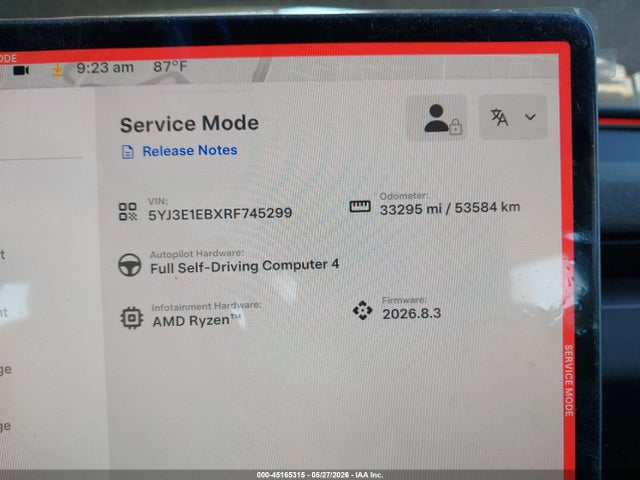 Продажа на аукционе авто 2024 Tesla Model 3 Long Range Dual Motor All-wheel Drive, vin: 5YJ3E1EBXRF745299, номер лота: 45165315