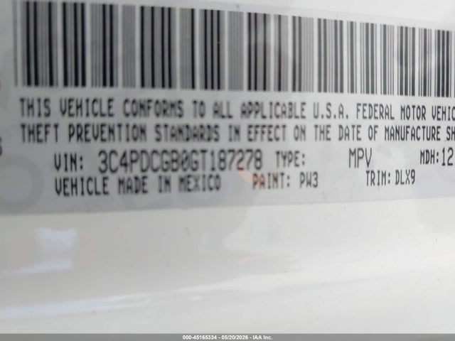 3C4PDCGB0GT187278 Dodge Journey Crossroad Plus