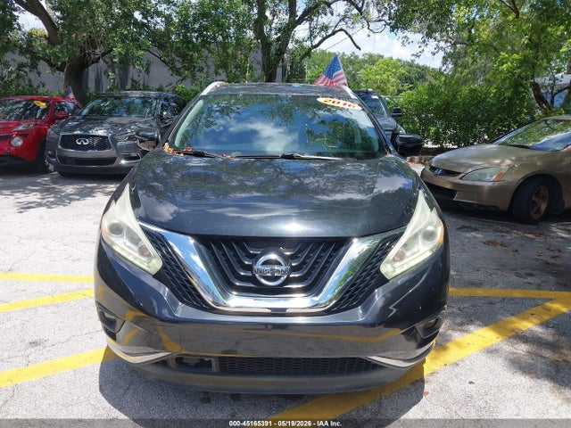 2016 Nissan Murano Sl მანქანა იყიდება აუქციონზე, vin: 5N1AZ2MG1GN141603, აუქციონის ნომერი: 45165391