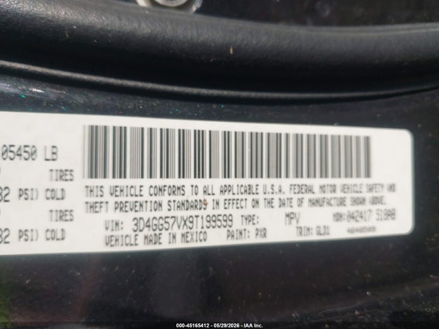 Aukcja sprzedaży 2009 Dodge Journey Sxt, vin: 3D4GG57VX9T199599, numer aukcji: 45165412