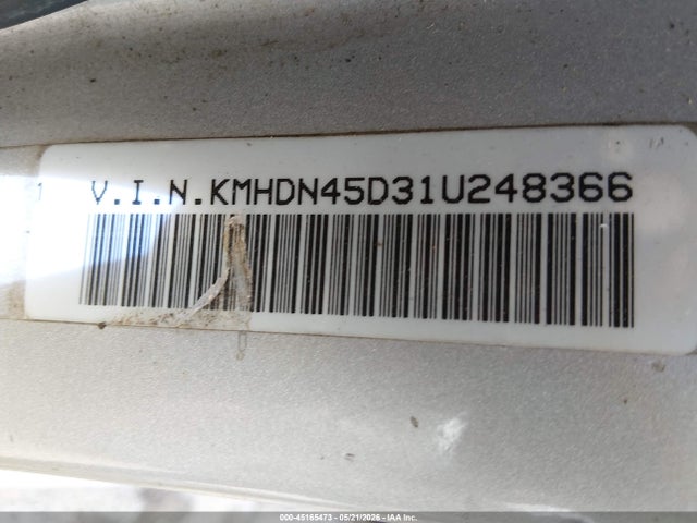 Aukcja sprzedaży 2001 Hyundai Elantra Gls, vin: KMHDN45D31U248366, numer aukcji: 45165473