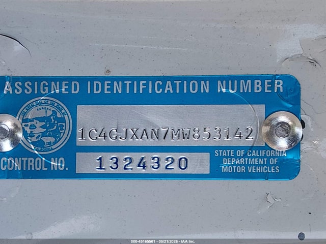 45165501 :رقم المزاد ، 1C4GJXAN7MW853142 vin ، 2021 Jeep Wrangler Sport S 4x4 مزاد بيع