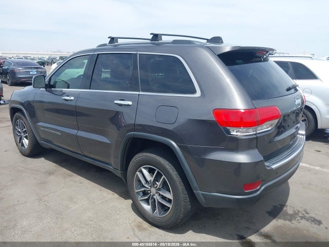 2018 Jeep Grand Cherokee Limited 4x2 მანქანა იყიდება აუქციონზე, vin: 1C4RJEBG2JC110365, აუქციონის ნომერი: 45165516