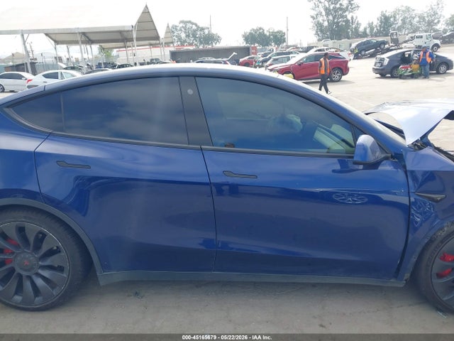 2021 Tesla Model Y Performance Dual Motor All-wheel Drive მანქანა იყიდება აუქციონზე, vin: 5YJYGDEFXMF072429, აუქციონის ნომერი: 45165679