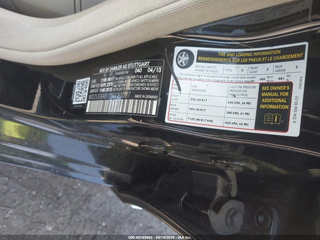 Продаж на аукціоні авто 2013 Mercedes-benz C 300 Sport 4matic, vin: WDDGF8AB1DG130027, номер лоту: 45165962